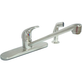 Single Lever Kitchen Faucet w/ Side Spray, Brushed Nickel