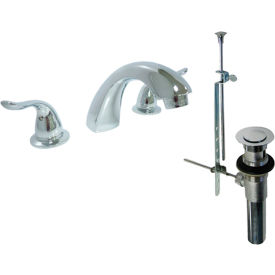 Wide Spread Faucet w/ Pop Up & Medium Arc Spout, 1.2 GPM, Chrome