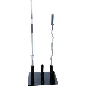 Olympic Bar Holder, 22"L x 18"W x 9"H, Black