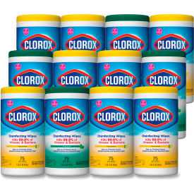 Disinfecting Wipes, Fresh Scent & Citrus Blend, 75 Wipes/Canister, Pack of 3
