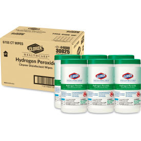 Cleaner Disinfectant Wipes, Unscented, 155 Wipes/Pack, 6 Pack/Carton