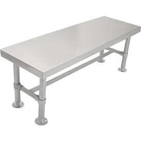 Knock Down Gowning Bench, 48"W x 16"D x 18"H, Stainless Steel