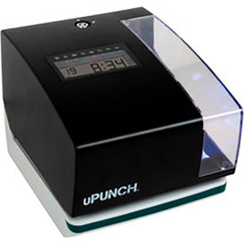 Digital Clock & Stamp w/ 50 Time Cards, 2 Keys & 1 Ink Ribbon, Black