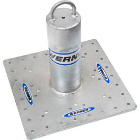 Post Anchor, Galvanized Steel, 5000 lb. Capacity