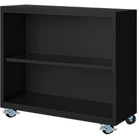 Bookcase, Assembled, 36W x 18D x 33H, Black