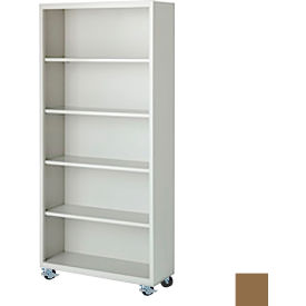 Bookcase, Assembled, 36W x 18D x 75H, Tropic Sand