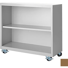 Bookcase, Assembled, 36W x 18D x 33H, Tropic Sand