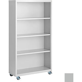 Bookcase, Assembled, 36W x 18D x 55H, Gray