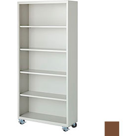 Bookcase, Assembled, 36W x 18D x 75H, Walnut