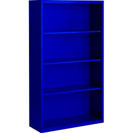 Bookcase, Assembled, 36W x 18D x 60H, Blue