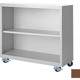 Bookcase, Assembled, 36W x 18D x 33H, Walnut