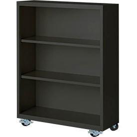 Bookcase, Assembled, 36W x 18D x 45H, Charcoal