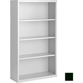 Bookcase, Assembled, 36W x 18D x 60H, Hunter Green