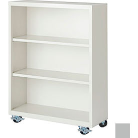 Bookcase, Assembled, 36W x 18D x 45H, Gray