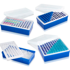Ice Rack with Detachable Lid for 72 1.5 ml Tubes, Pack of 6