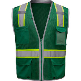 Enhanced Visibility Hype-Lite Heavy Duty Vest, LG/XL, Green