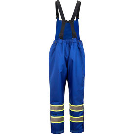Waterproof Flame Resistant Insulated Bib Pant, S/M, Blue