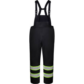 Waterproof Flame Resistant Insulated Bib Pant, 4XL/5XL, Black