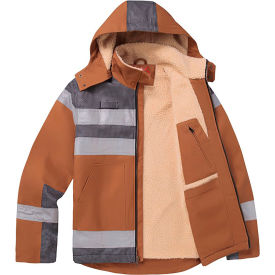 Quartz Duck Sherpa Lined Heavy Weight Jacket, Brown, 5XL
