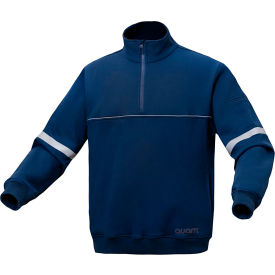 Quartz Job Shirt w/ 1/4" Zipper, Cotton, Navy, XL
