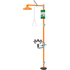 Guardian Equipment Safety Station with WideArea Eye/Face Wash, S/S Bowl
