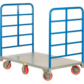 Platform Truck w/ End Racks Handle, 3600 lb. Capacity, 48"L x 30"W, Gray