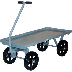 Heavy-Duty Wagon Truck with Lip Deck, 3500 lb. Capacity, 36"L x 24"W, Gray