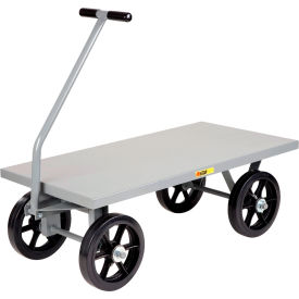 Heavy-Duty Wagon Truck with Flush Deck, 3500 lb. Capacity, 36"L x 24"W, Gray