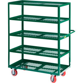 Multi-Shelf Nursery Truck, 2000 lb. Capacity, 53-1/2"L x 24"W x 63"H, Gray