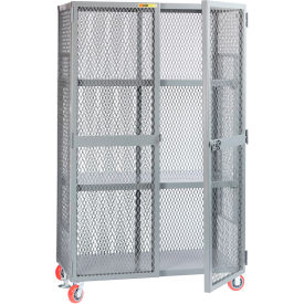 All-Welded Lockers with Adjustable Shelves, 3600 lb. Capacity, 61"L x 33"W x 81"H, Gray