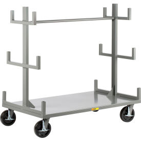 Portable Bar & Pipe Truck with 4 Swivel Casters, 3600 lb. Capacity, 60"L x 30"W, Gray