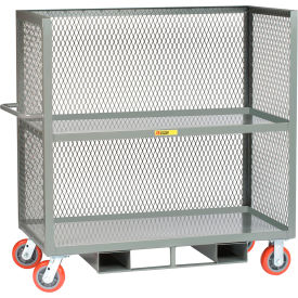 Forkliftable Truck with 2 Shelves, 3600 lb. Capacity, 53-1/2"L x 30"W x 58-1/2"H, Gray
