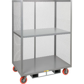 Forkliftable Truck with 2 Shelves, 3600 lb. Capacity, 53-1/2"L x 24"W x 69"H, Gray
