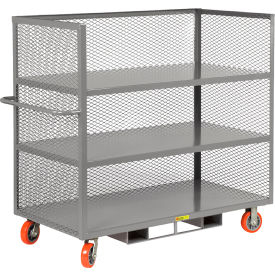 Forkliftable Truck with 3 Shelves, 3600 lb. Capacity, 53-1/2"L x 30"W x 57"H, Gray
