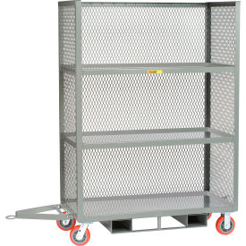 Forkliftable Truck w/ 3 Shelves, 2000 lb. Capacity, 53-1/2"L x 24"W x 71"H, Gray