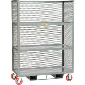 Forkliftable Truck with 3 Shelves, 3600 lb. Capacity, 53-1/2"L x 30"W x 70-1/2"H, Gray