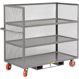 Forkliftable Truck with 3 Shelves, 3600 lb. Capacity, 53-1/2"L x 30"W x 58-1/2"H, Gray