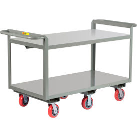 Heavy-Duty Shelf Truck 2 Handle, 3600 lb. Capacity, 59"L x 30"W x 34"H, Gray