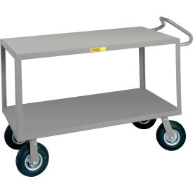 Handle Instrument Cart w/ Flush Shelf, 1200 lb. Capacity, 54"L x 24"W x 38"H, Gray