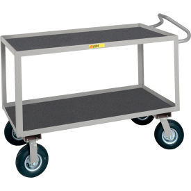 Ergonomic Cart w/ Non-Slip Vinyl Matting, 1200 lb. Cap., 54"L x 24"W x 38"H, Gray