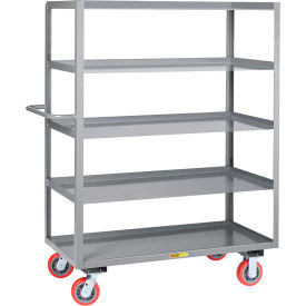 Order Picker Truck w/ 5 Shelves, 3600 lb. Cap., 41-1/2"L x 24"W x 64-1/2"H, Gray