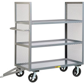 2-Sided Towable Truck, 3 Shelves, 2000 lb. Cap., 53-1/2"L x 30"W x 58-1/2"H, Gray
