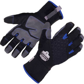 ProFlex Thermal Winter Work Gloves w/ Reinforced Palms, S, Black