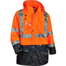 Hi-Vis Shell Jacket, XL, Orange