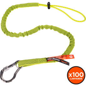 Standard Lanyard w/ Carabiner & Cinch Loop, Lime, Pack of 100