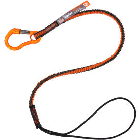 Squids 3104F(x) Lanyard w/ Carabiner Choke Loop, 10 lb. Capacity, Orange/Gray