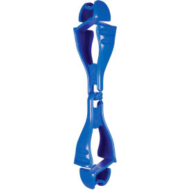 Squids 3400 Glove Clip Holder w/ Dual Clips, Blue - Pack of 100