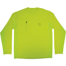 Cooling Long Sleeve Sun Shirt w/ UV Protection, 3XL, Lime