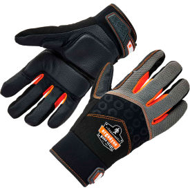 ProFlex 9001 Full-Finger Impact Gloves, Small, Black