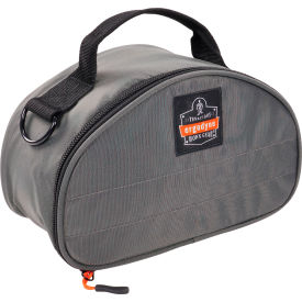 Arsenal Clamshell Half Respirator Bag, Zipper Closure, Gray